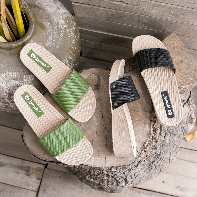 新款凉拖女鞋夏外穿防滑耐磨厚底简约中跟百搭沙滩女士拖鞋海边,女鞋,一字拖,淘宝优惠券,粉丝福利购,淘宝优惠卷