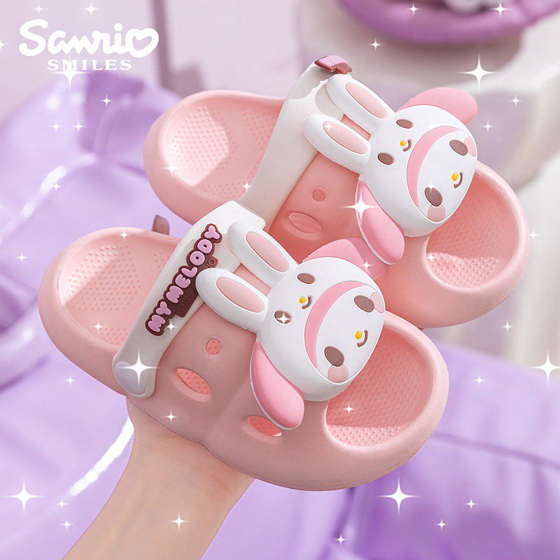 儿童凉拖鞋三丽鸥女童夏季轻便宝宝拖鞋卡通可爱防滑室内软底两穿