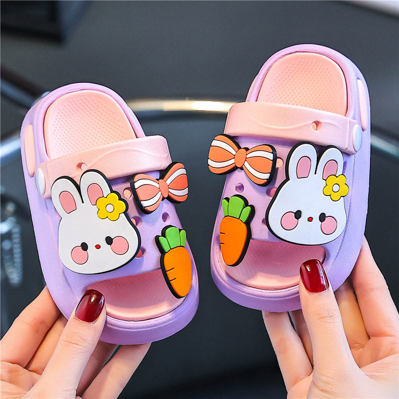 儿童凉拖鞋夏季卡通可爱软底防滑EVA男孩女童小孩子居家两穿拖鞋