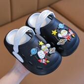 透气两穿洞洞鞋 拼接色可爱卡通奥特曼男童女童洞洞鞋 新款 EVA夏季