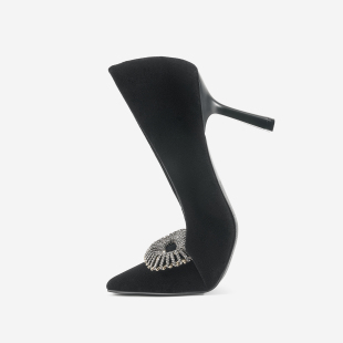 世事是诗 7cm尖头丝绒时装 超级舒适 触感 高跟鞋 踩在云朵上