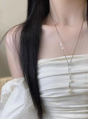 轻奢高级感可抽拉调节珍珠项链