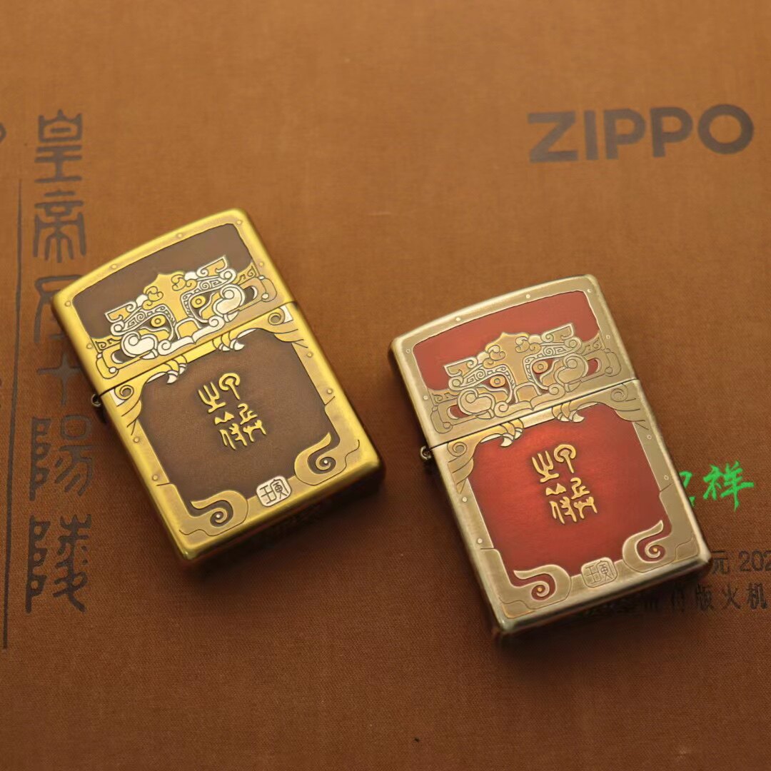 ZIPPO正品防风煤油打火机双面3D立体生肖虎 虎符限量2022礼盒版