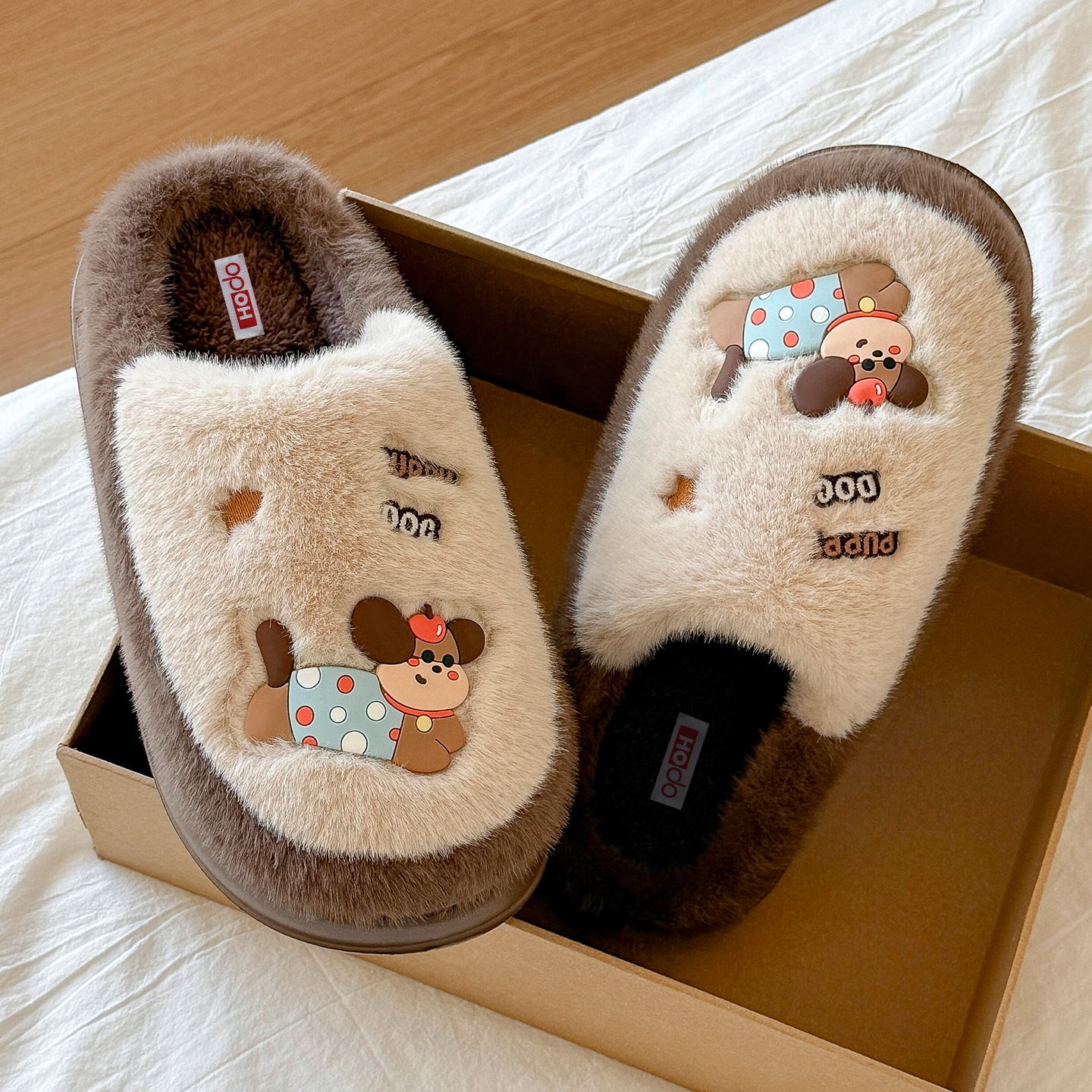 冬季棉拖鞋情侣款2025新款保暖防滑厚底毛绒可爱卡通棉拖室内家居