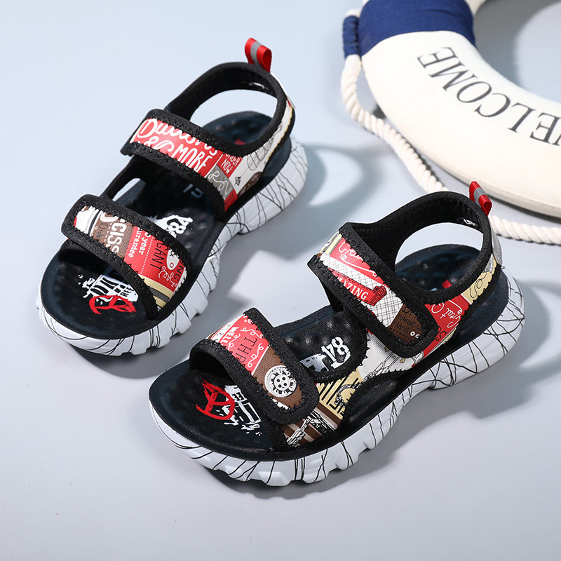 女童凉鞋2020新款男中大童时尚潮男孩夏季宝宝鞋子儿童鞋软底百搭在类目 童装/婴儿装/亲子装, 其它中 - 来自Buy2taobao.com提供专业的淘宝代购服务