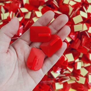 婚庆红色春节喜庆福字装饰挂钩强力粘钩挂钩家用挂钩喜庆小挂钩