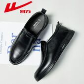 单鞋 回力皮鞋 男鞋 舒适一脚蹬懒人鞋 男轻便百搭商务休闲鞋 2025新款