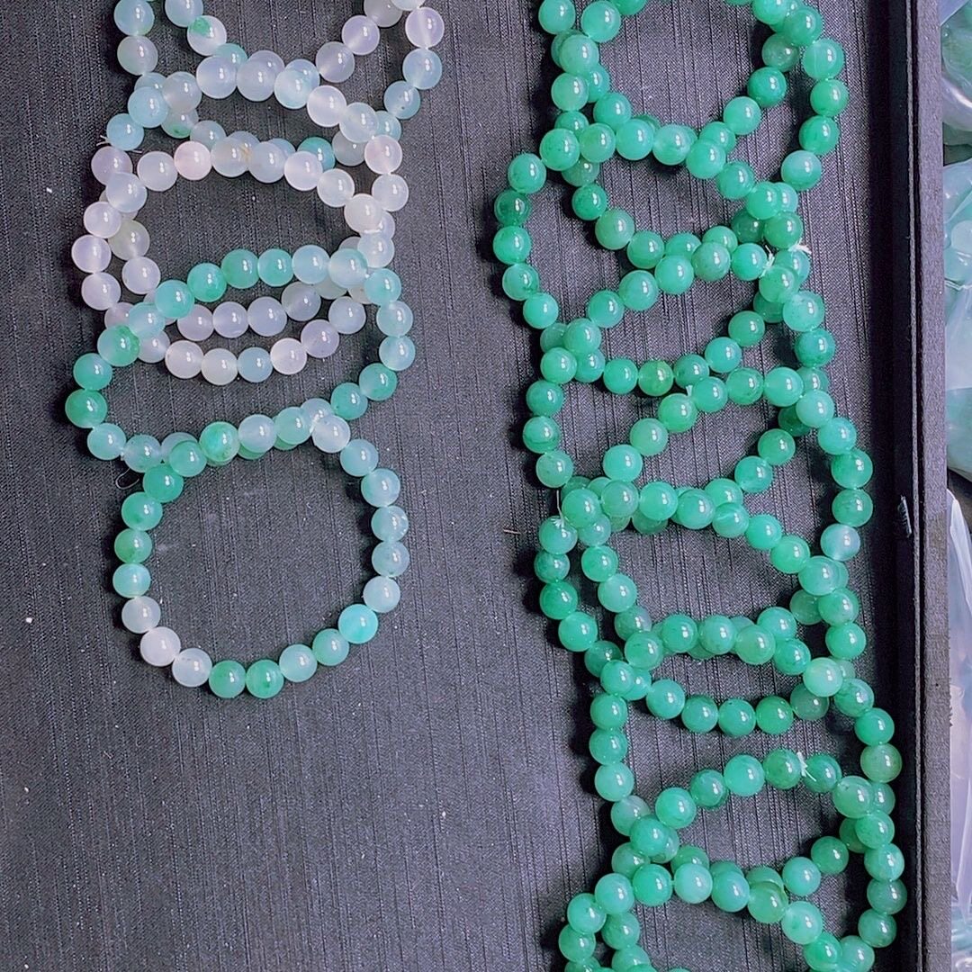 非洲翠纯天然无优化满绿冰飘手链流行时尚大方得体女友礼物妈妈链