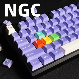NGC游戏机键帽复古主题原厂高度PBT五面热升华适配磁轴机械键盘