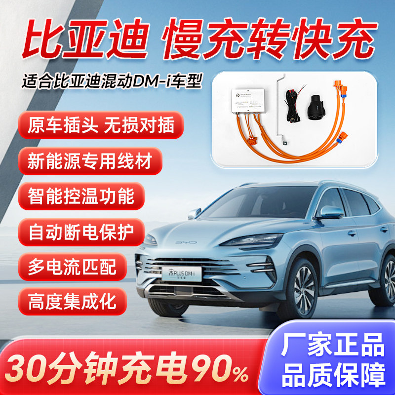 车桓dmi55快充 车桓快充7.1荣耀版 秦dmi宋plus转接头快充 - 实物图