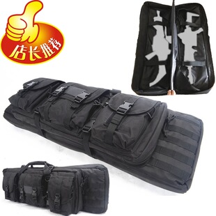 多功能渔具包软弹枪锦明 M4/8代10代仁祥AK47战术收纳袋 NERF枪包