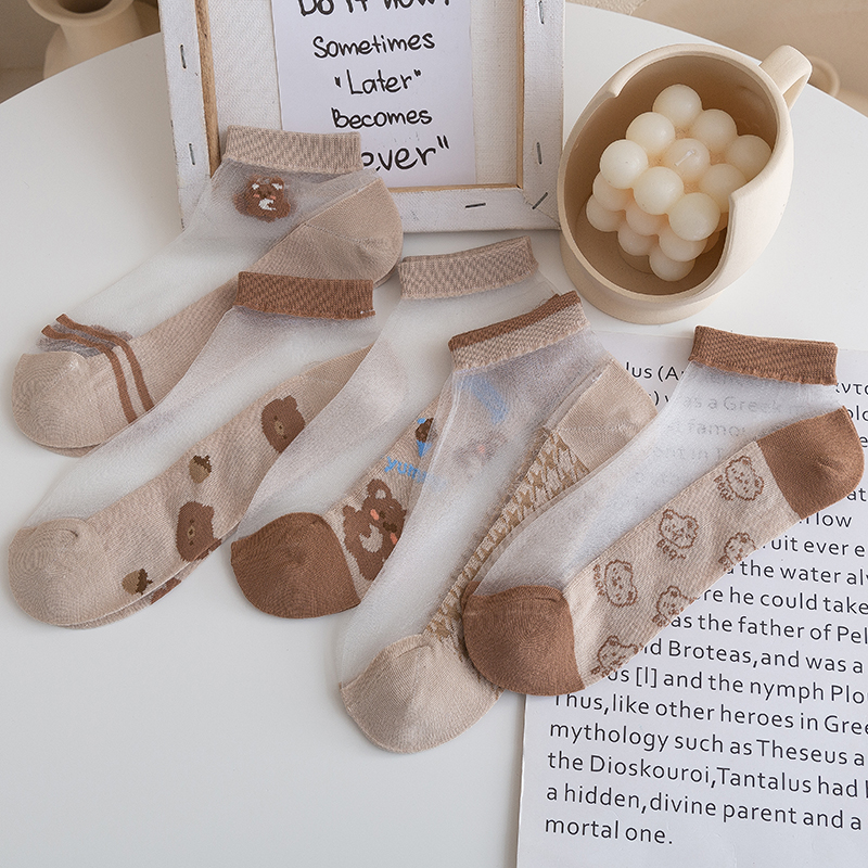 女短袜ins潮透气春夏季薄款