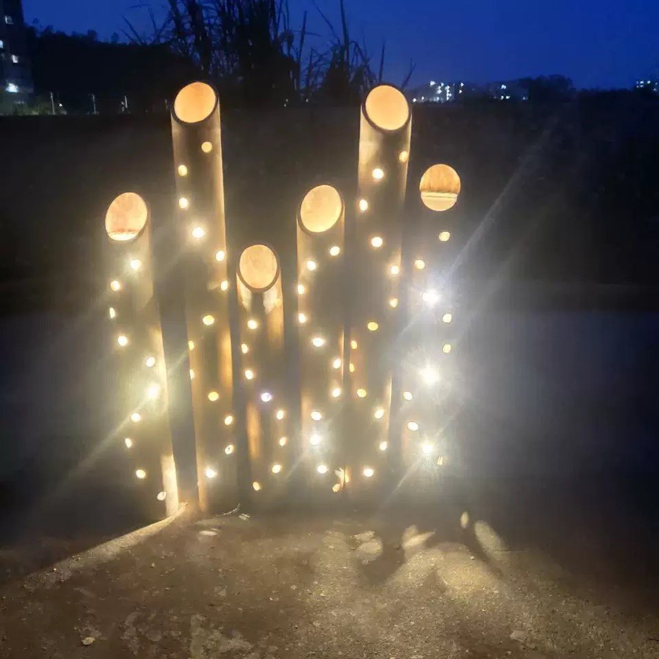 定制创意个性中式复古户外公园庭院灯打孔民宿酒楼会所竹筒景观灯,节庆用品/礼品,装饰灯,淘宝优惠券,粉丝福利购,淘宝优惠卷