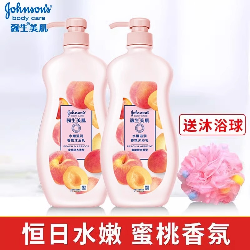 强生美肌沐浴露水蜜桃香氛沐浴乳