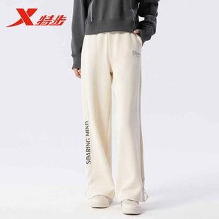 休闲裤 校园风弹力运动裤 975128630226 女2025春新款 特步运动长裤