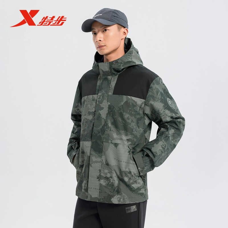 特步户外保暖风衣男子2025新款登山服防泼水外套975129160090,运动服/休闲服装,运动茄克/外套,淘宝优惠券,粉丝福利购,淘宝优惠卷