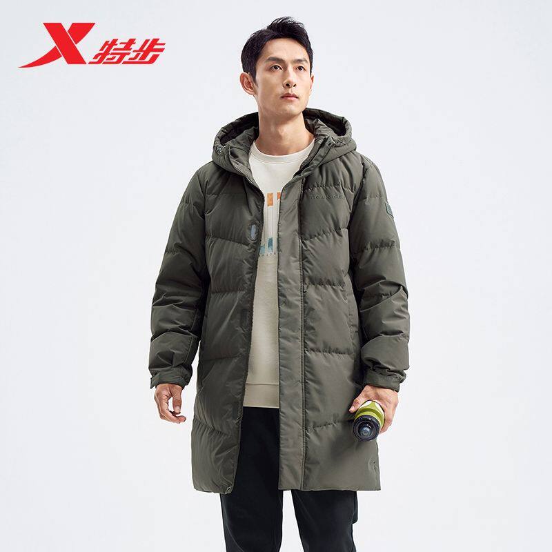 反季清仓特步长款羽绒服冬保暖零下抗寒10&deg;加厚防风976429640189