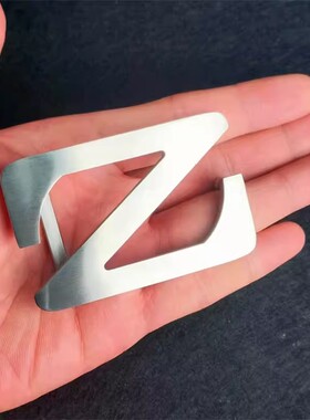 304不锈钢皮带扣钢扣挂扣字母腰带扣平滑扣头单卖欧美圆孔H不掉色