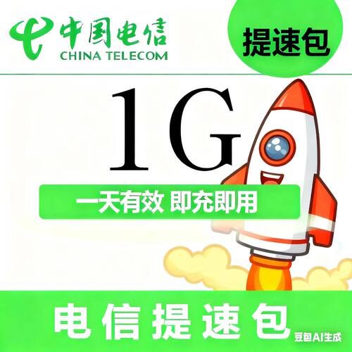 S全国电信提速包1GB  自动充值 全国通用 可提速  24小时有效