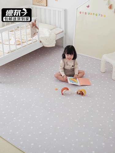 加厚拼接爬爬垫儿童地毯宝宝泡沫地垫家用绒地毯垫榻榻米星星垫子