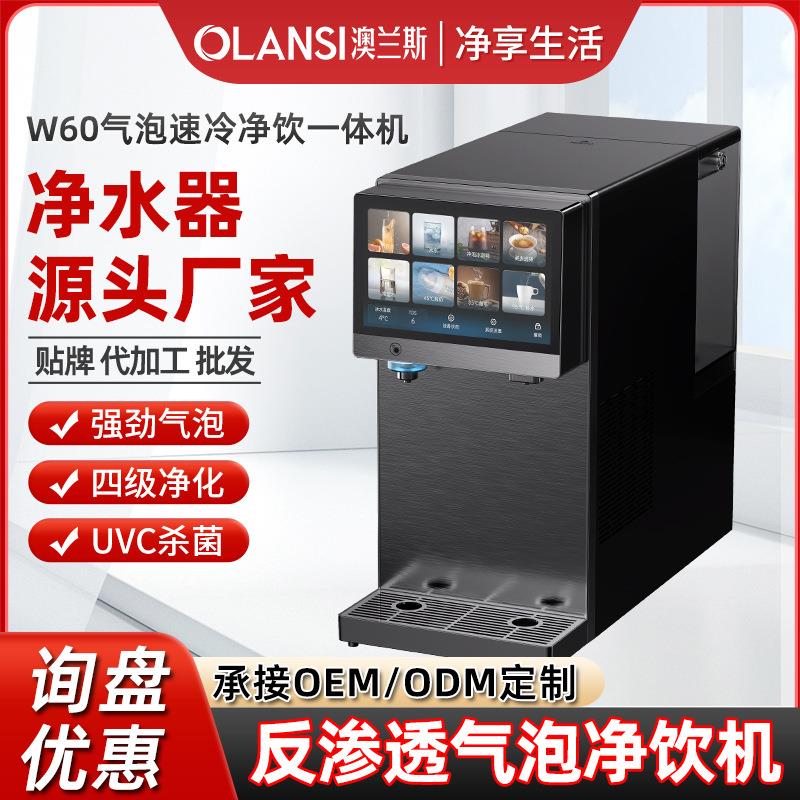 新款家用净水器直饮净饮机台式RO反渗透冰水气泡智能冷热净水机