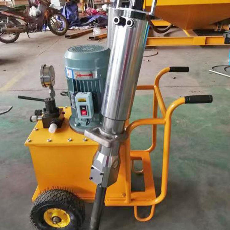 聚仁电动劈裂机 隧道岩石分裂机 手推式液压劈裂机