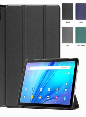 适用TCL Tab10S 9080G 10.1寸2021款平板保护套三折卡斯特皮套壳