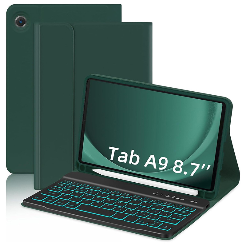 适用2025三星TabA11蓝牙键盘保护套A7lite背光拆卸磁吸平板软壳