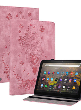 适用亚马逊fire HD10 plus保护套kindle hd10 2021彩绘印花蝴蝶壳