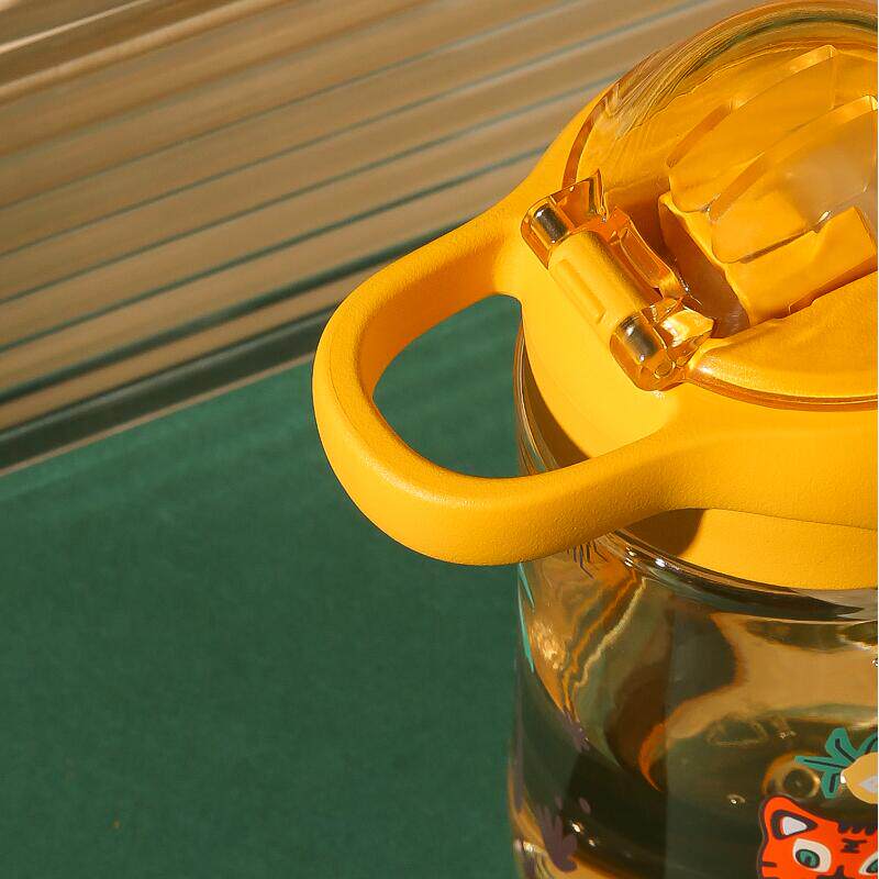 杯具熊儿童水杯夏季吸管杯女孩幼儿园小学生男童防摔鸭嘴杯水壶瓶