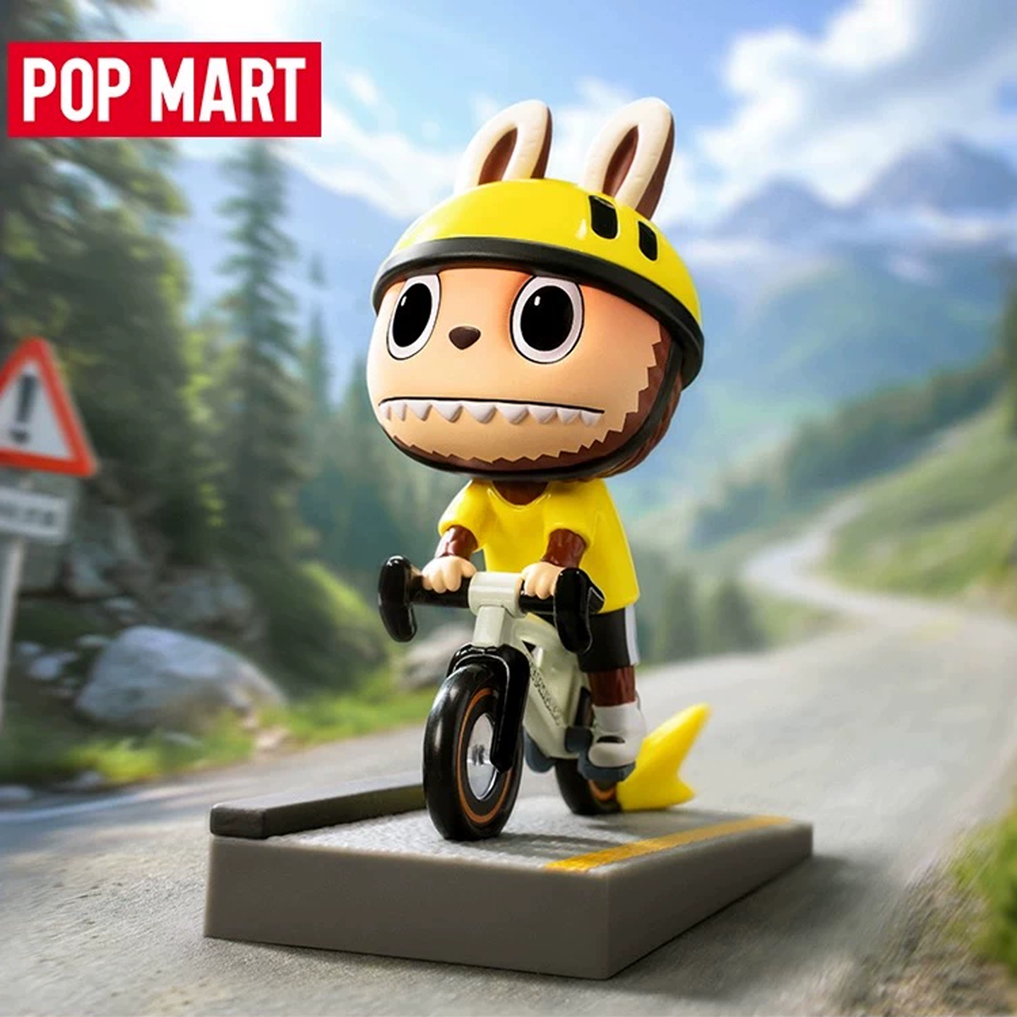 POPMART泡泡玛特LABUBU夏日骑行手办吊卡潮流时尚玩具礼物拉布布