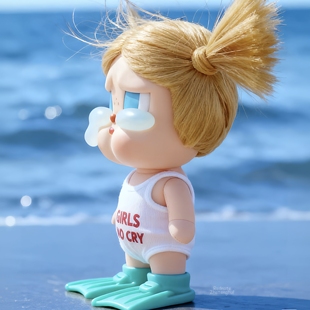 搪胶毛绒挂件盲盒 On确认款 POPMART泡泡玛特哭娃Vacation Mode