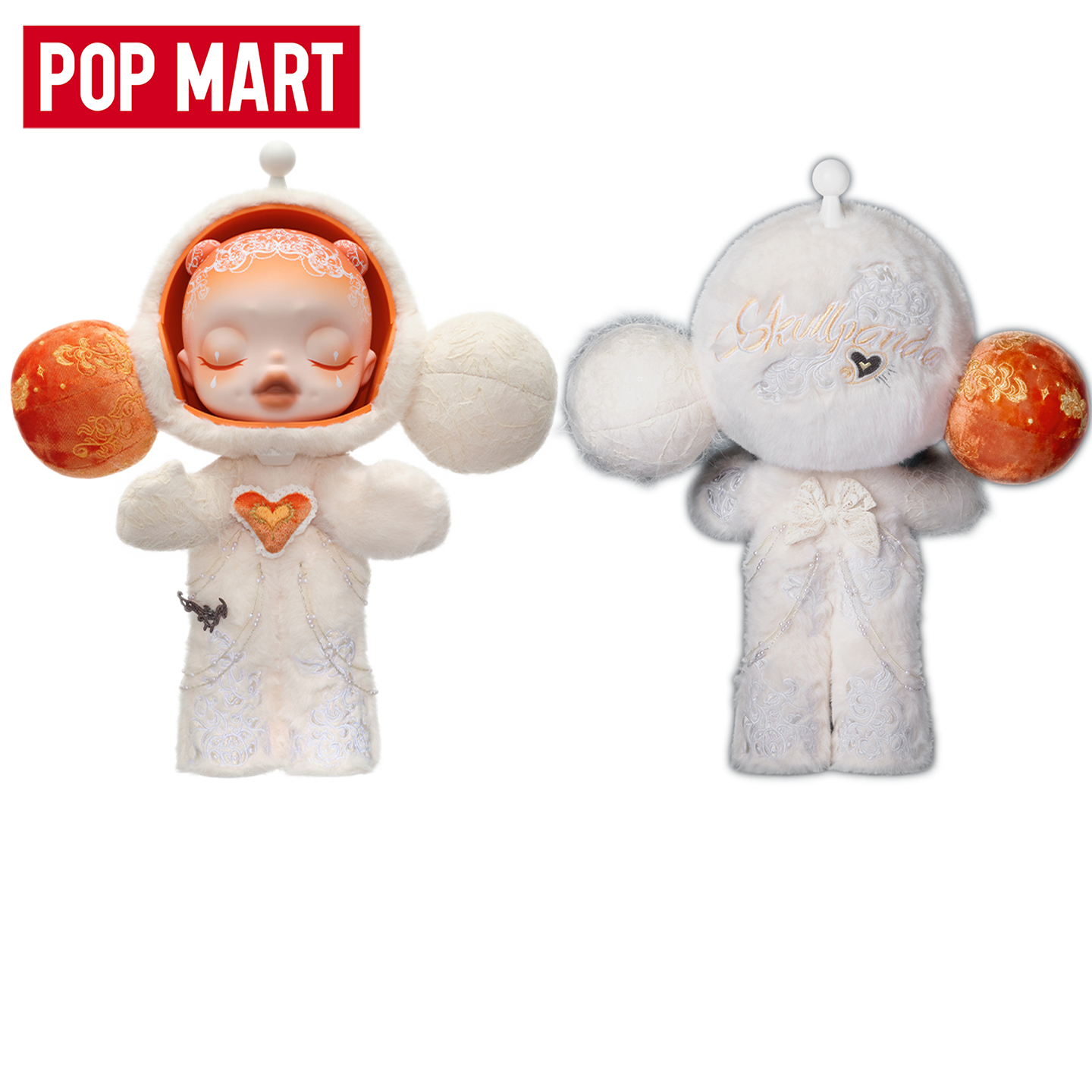 POPMART泡泡玛特MEGA SKULLPANDA400%白月大娃摆件手办节日礼物