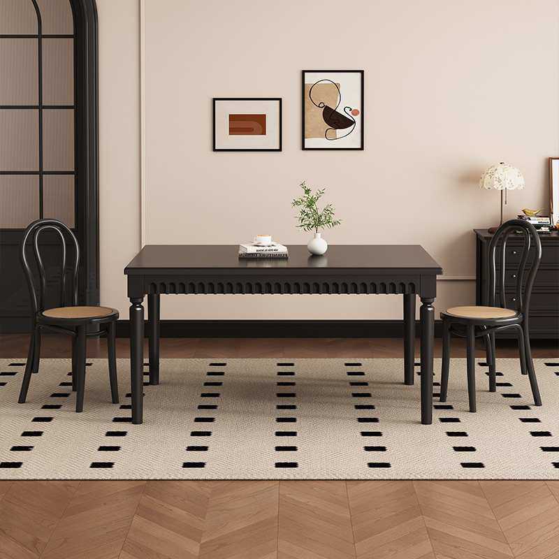 美式中古风全实木餐桌现代简约法式家用饭桌复古长方形小户型桌子,鲜花速递/花卉仿真/绿植园艺,割草机/草坪机,淘宝优惠券,粉丝福利购,淘宝优惠卷