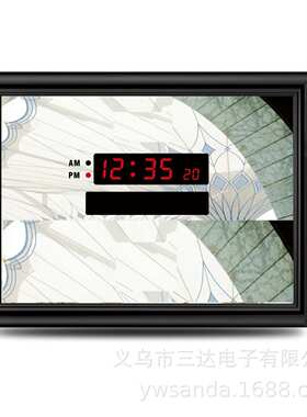 FAJ-L4030B升级款点阵显示LED数码管时间提醒电子万年历多功能