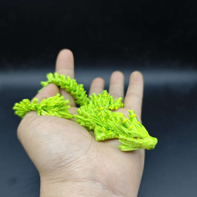 3D打印关节可动竹龙创意玩具