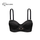 LolaLuna 黑色聚拢内衣女可拆卸肩带抹胸文胸 文胸 教主 秘密