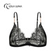 法国Lola 透明文胸 黑色蕾丝内衣女薄款 Luna艺术内衣 迷迭香