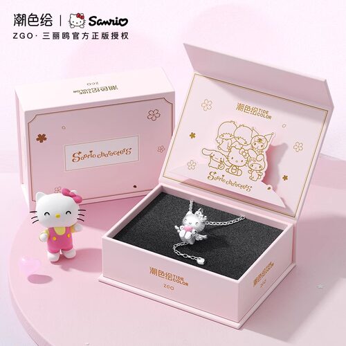 helloKitty凯蒂猫纯银项链礼物