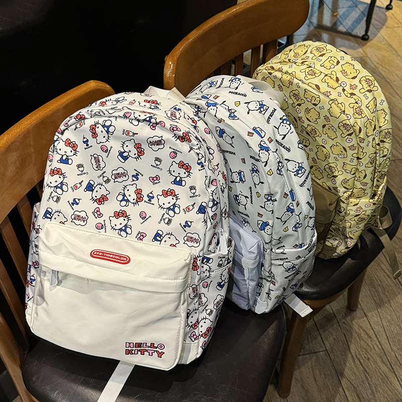 HelloKitty书包女初中女生儿童女孩小学生大容量双肩背包2025新款