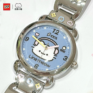 zgo线条小猫联名手表女款 学生初高中ins小众高颜值送闺蜜生日礼物