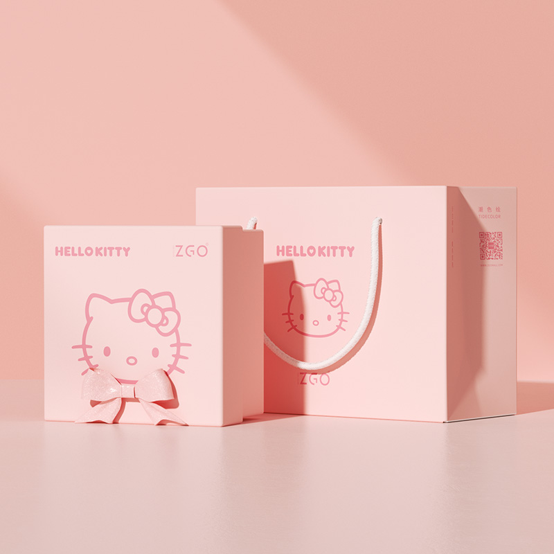 正品三丽鸥家族凯蒂猫hellokitty盒子儿童女孩手表节日生日礼盒包