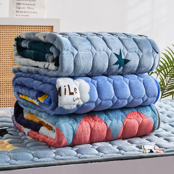 Đệm Giường Flannel Đệm Giường Đơn Ký Túc Xá Sinh Viên Đệm Mềm Gia Dụng 1.2 M Đệm Ngủ Mẫu Mỏng Đệm 1.5