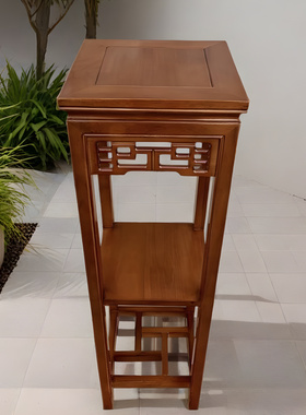 实木花架客厅中式仿古家具多层落地仿红木花架四方形花几盆景架子