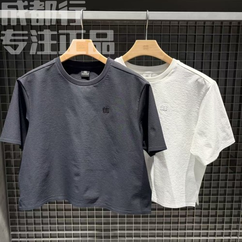 可隆KOLON SPORT女款宽松CROP短袖T恤露营弹力上衣T恤LKRT6MT726