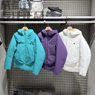 可隆KOLON SPORT男女同款防水透湿露营鹅绒夹克羽绒服LUDJ5WT558