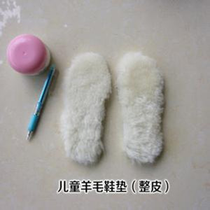 儿童款皮毛一体羊毛鞋垫中性保暖吸汗减震柔软舒适靴子雪地靴呵护
