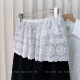 白色蕾丝半身裙女短裙叠穿装 饰高级感韩系蛋糕裙夏季 屁帘穿搭神器