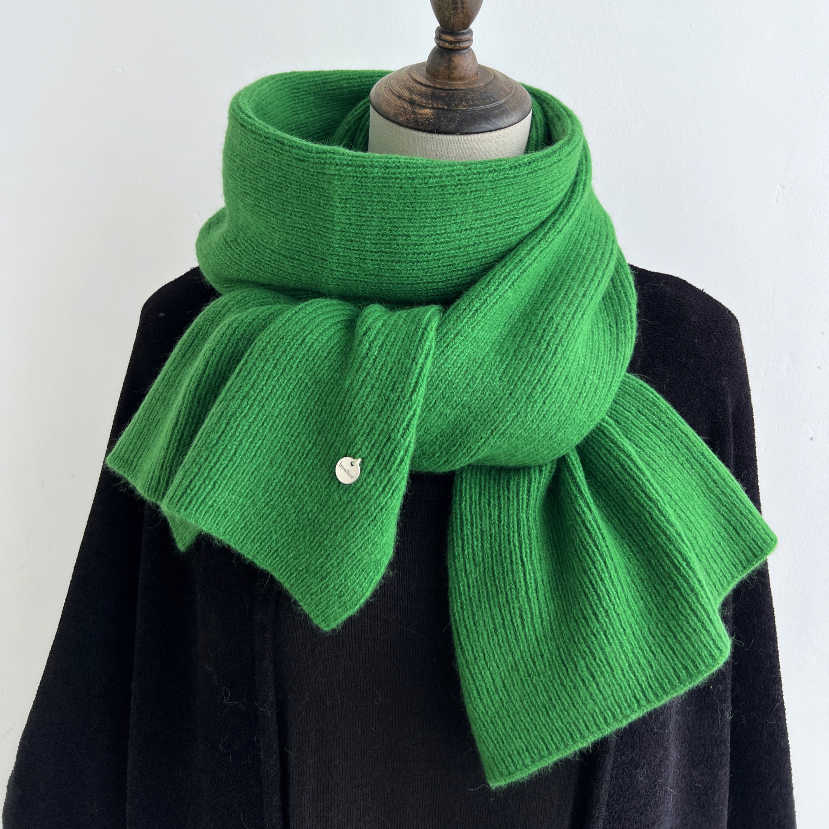 针织围巾过年安哥拉红围巾百搭