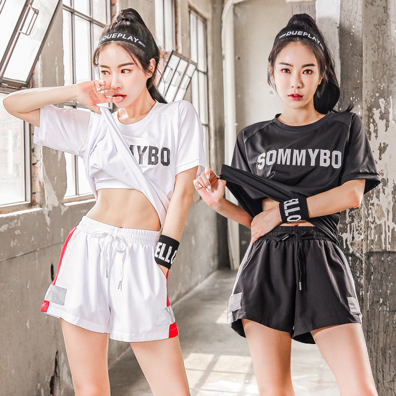 运动套装女宽松休闲时尚晨跑步瑜伽服羽毛球夏季健身速干上衣短裤